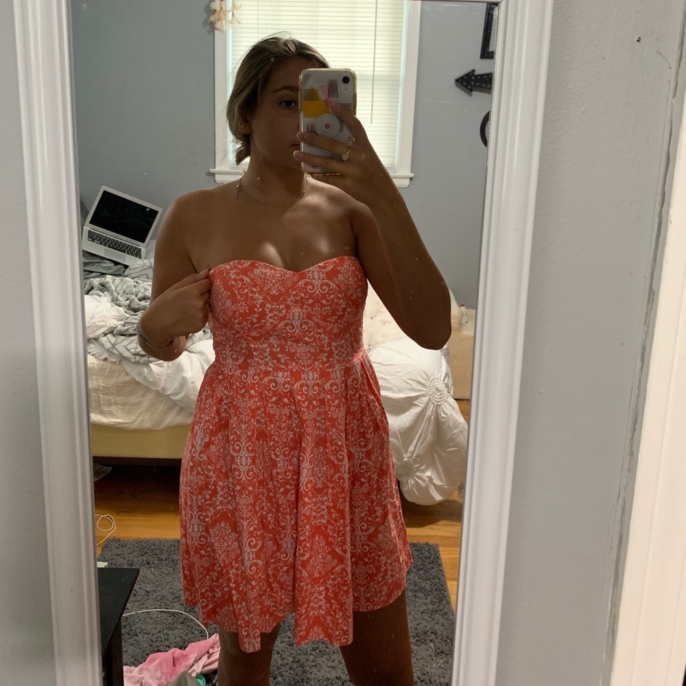 NTW pink floral mini dress